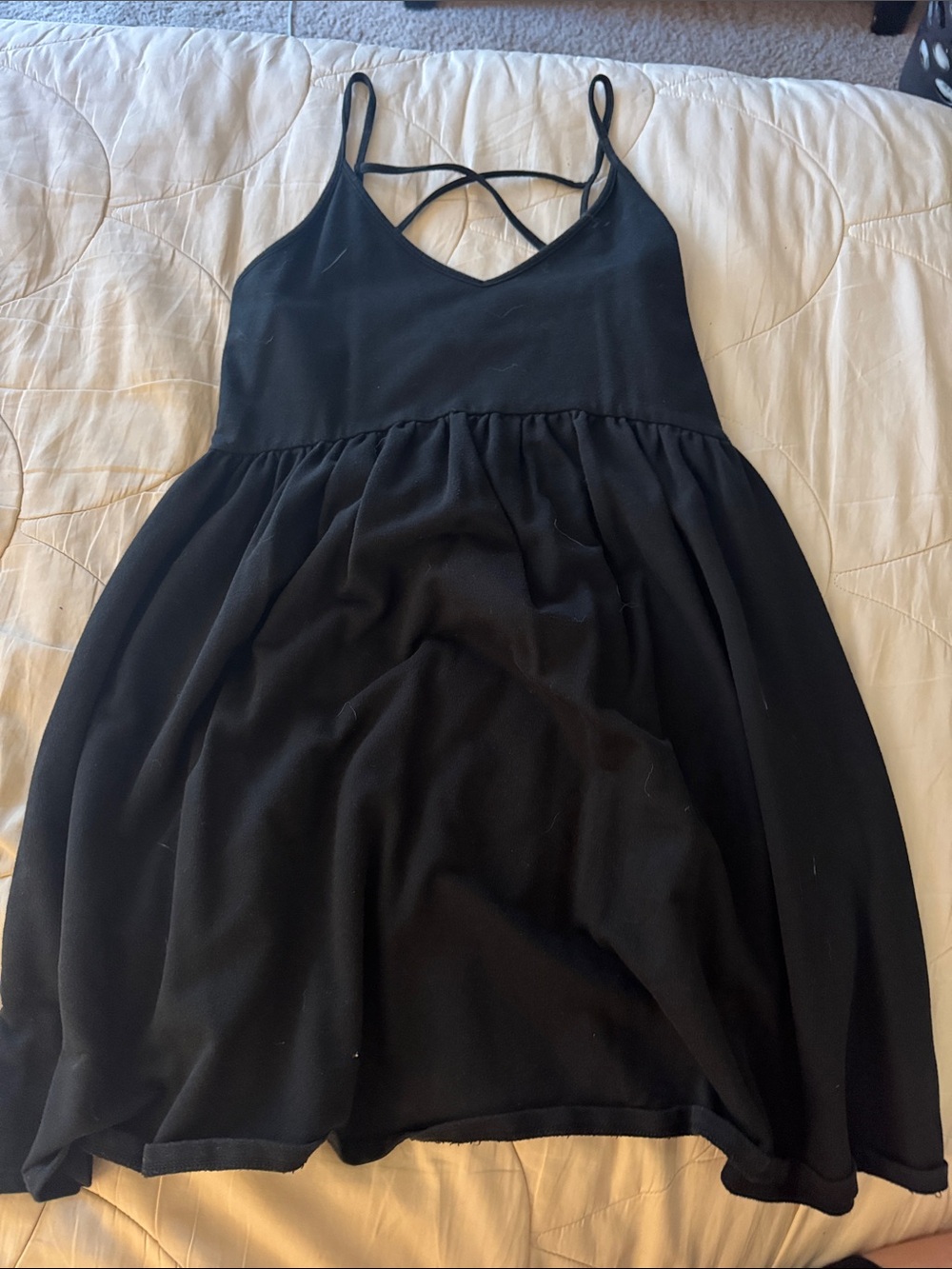 wild fable Black Crisscross V-Neck Camisole Dress